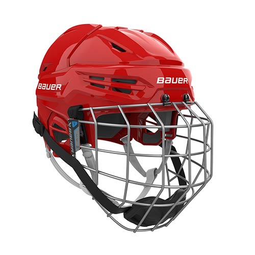 Bauer Eishockey Helm Combo Re-Akt 55 Senior rot