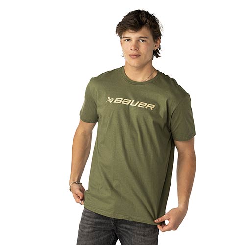 Bauer Everyday Tee kurzarm T-Shirt Senior military grn