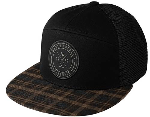 Bauer Fannel Snapback Cap Schwarz
