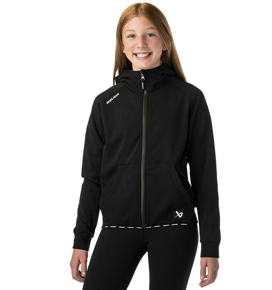 Bauer Fleece Zip Hoodie Team Kinder Yth
