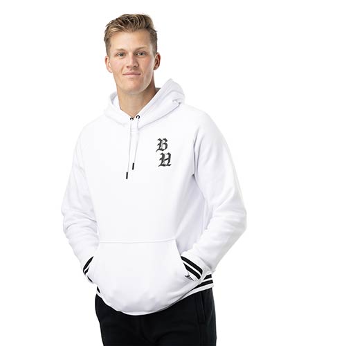 Bauer Hoodie Street Kapuzenshirt Senior weiss