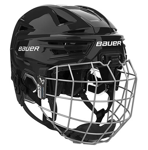 Bauer Re-Akt 155 Helm Combo mit Gitter Bambini Schwarz