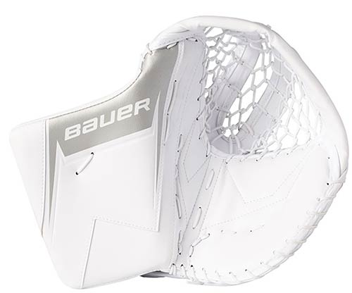 Bauer SV-Pro Eishockey Torwartfanghand Catcher Intermed wei