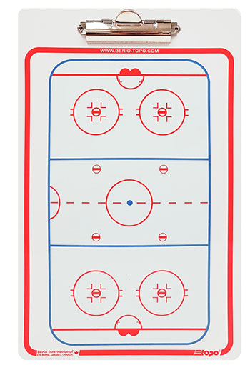 Berio Econo Eishockey Taktiktafel mit Klip 33cm x 23cm