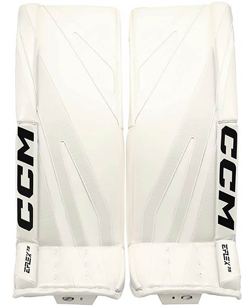 CCM EFLEX 7.5 Eishockey Torwartschiene Senior wei