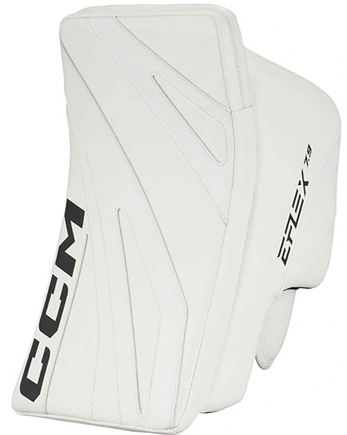 CCM EFLEX 7.9 Torwart Stockhand Blocker Senior Weiss