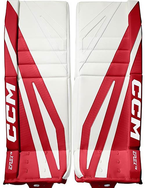 CCM EFLEX 7.9 Torwartschiene Senior Detroit wei-rot