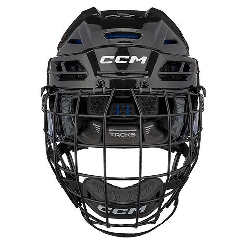 CCM Eishockey Helm Combo Tacks 310 II Senior schwarz