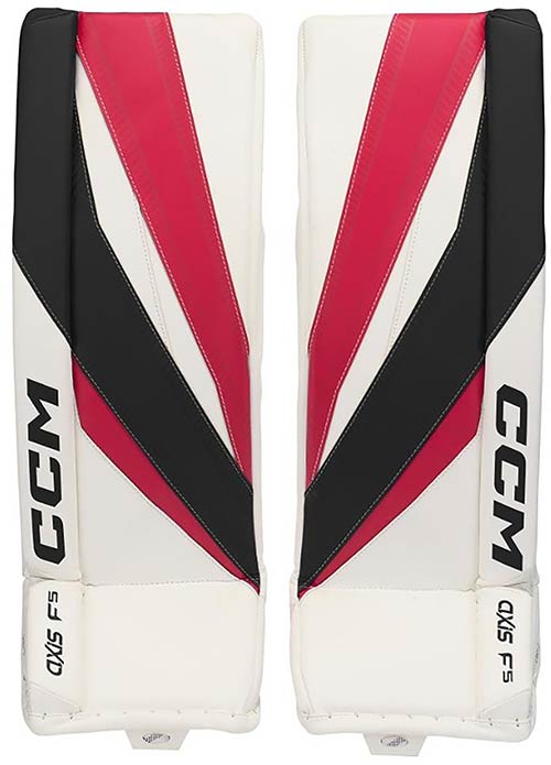 CCM Torwartschiene AXIS F5 Junior Chicago wei-rot-schwarz