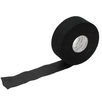Leinenband / Schlägertape 25 m x 36 mm schwarz breit