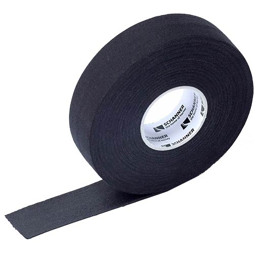 Leinenband Schlägertape für Eishockey 25m x 25mm schwarz