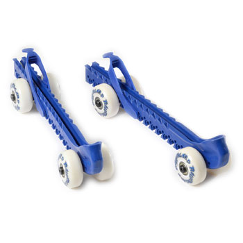 ROLLERGARD Kufenschoner mit Rollen blau