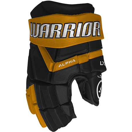 Warrior Alpha LX3T Handschuh Senior Schwarz-Sport Gold