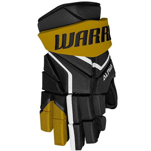 Warrior LX2 Max Alpha Handschuhe Senior Schwarz-Gold