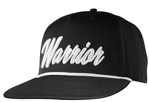 Warrior Script Rope Snapback Cap Schwarz