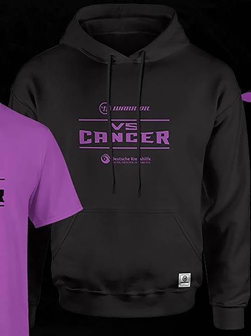 Warrior vs Cancer Hoodie schwarz