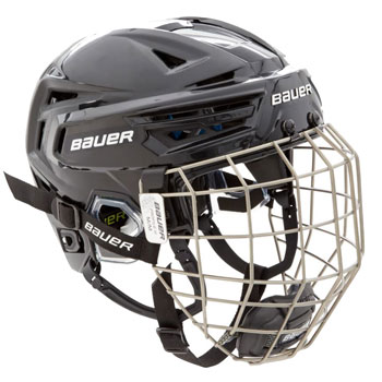 Bauer RE-AKT 150 Helm Combo mit Gitter schwarz