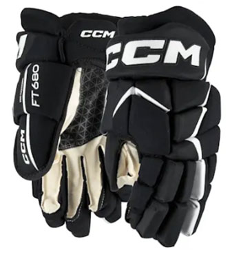 CCM Jetspeed FT680 Handschuhe Senior schwarz-weiß