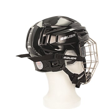 Bauer RE-AKT 150 Helm Combo mit Gitter schwarz (2)